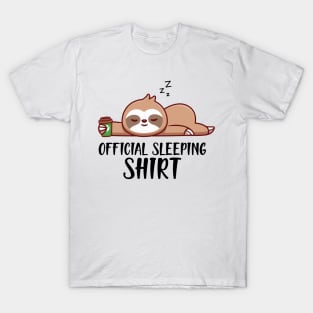 Sloth - Officially Sleeping Shirt T-Shirt